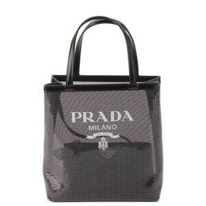 Prada Sequin Mesh Shopping Bag Black